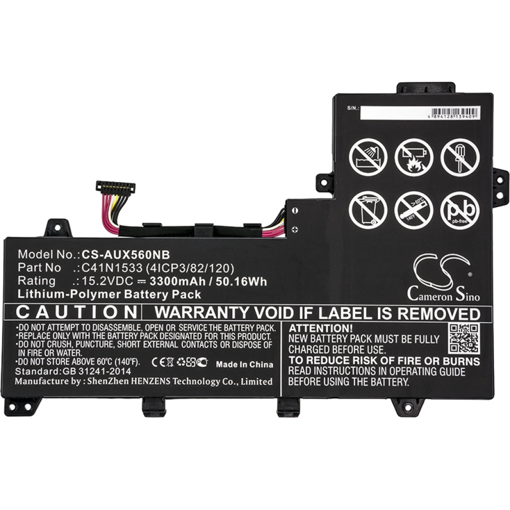 Batterie Sostituisce B076M4NXWF