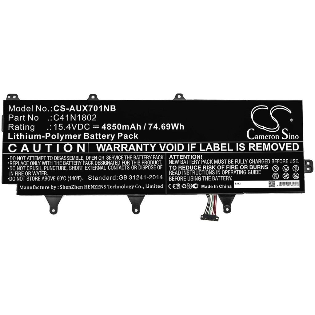 Batteria notebook Asus ROG Zephyrus S GX735GX-EV004T (CS-AUX701NB)
