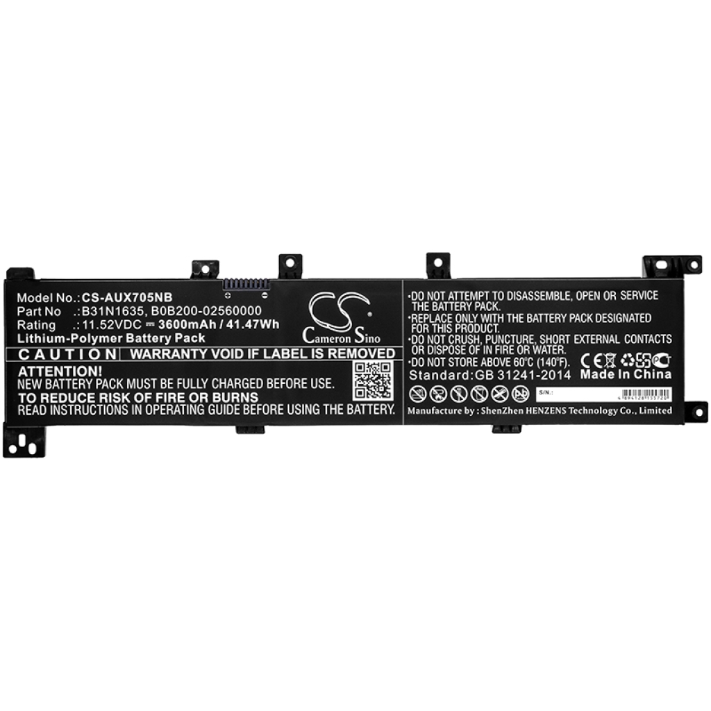 Batterie Sostituisce B0B200-02560000