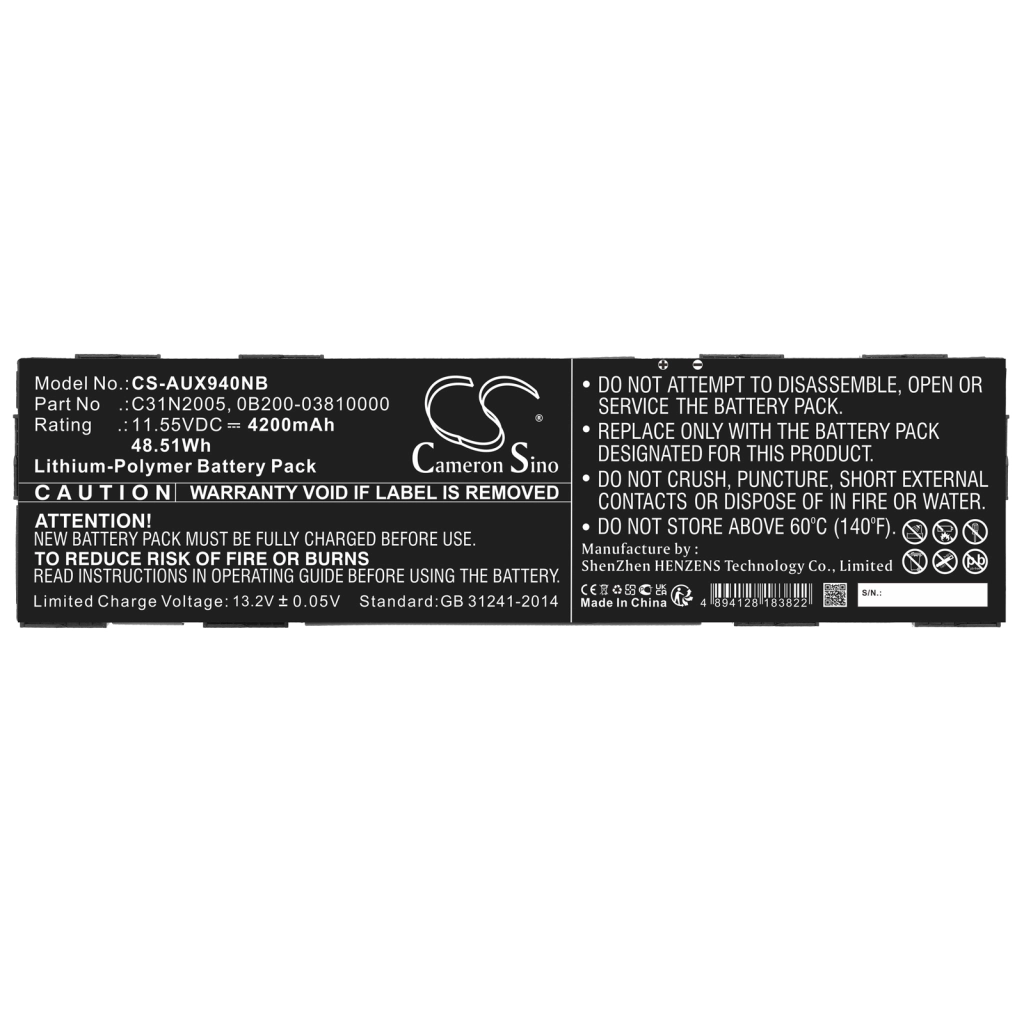 Batteria notebook Asus B3402FEA-FVP1635R (CS-AUX940NB)