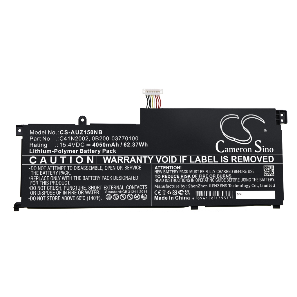 Sostituzione della batteria compatibile per Asus 0B200-03770100,C41N2002