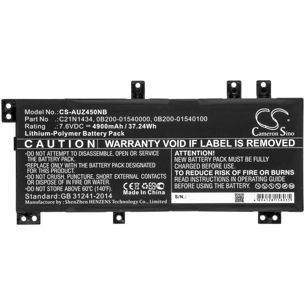 Batteria notebook Asus Z550SA-XX001T (CS-AUZ450NB)
