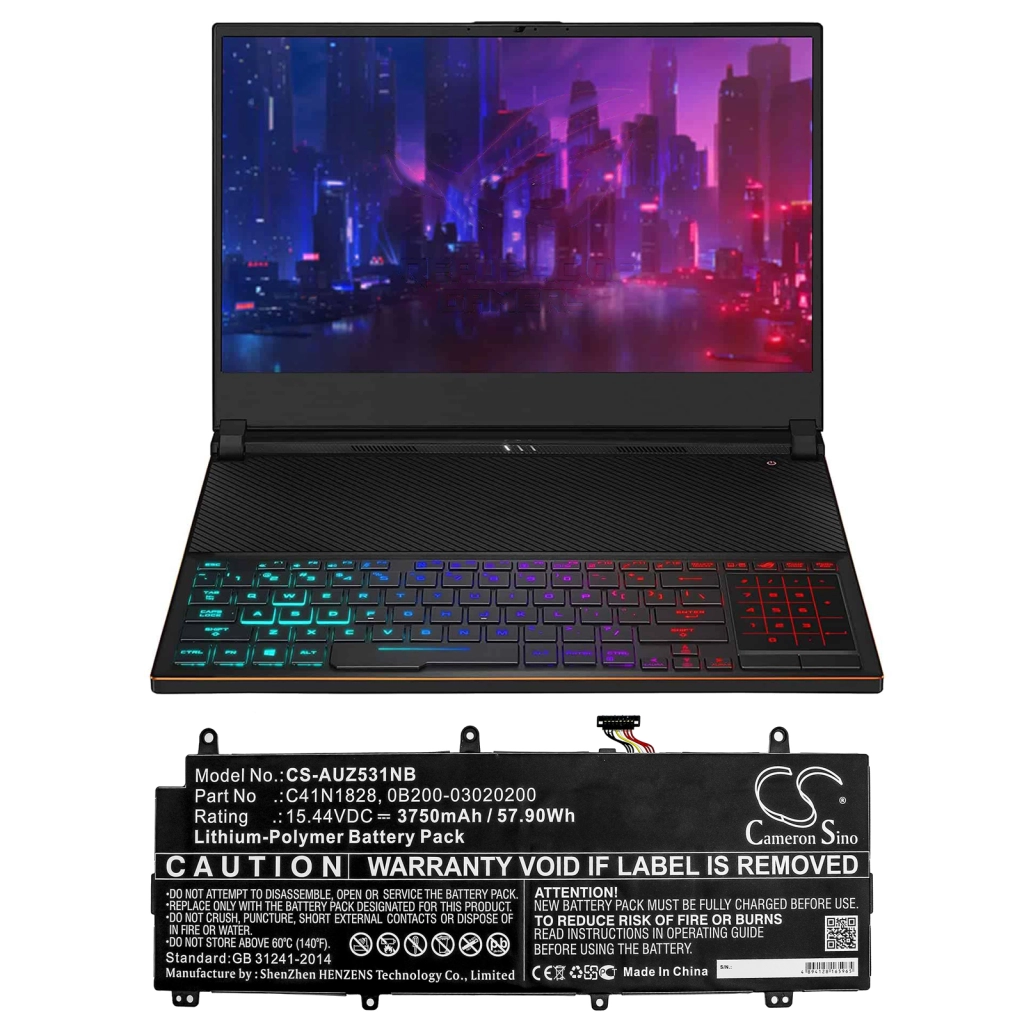 Batteria notebook Asus GX531GW-ES010T (CS-AUZ531NB)