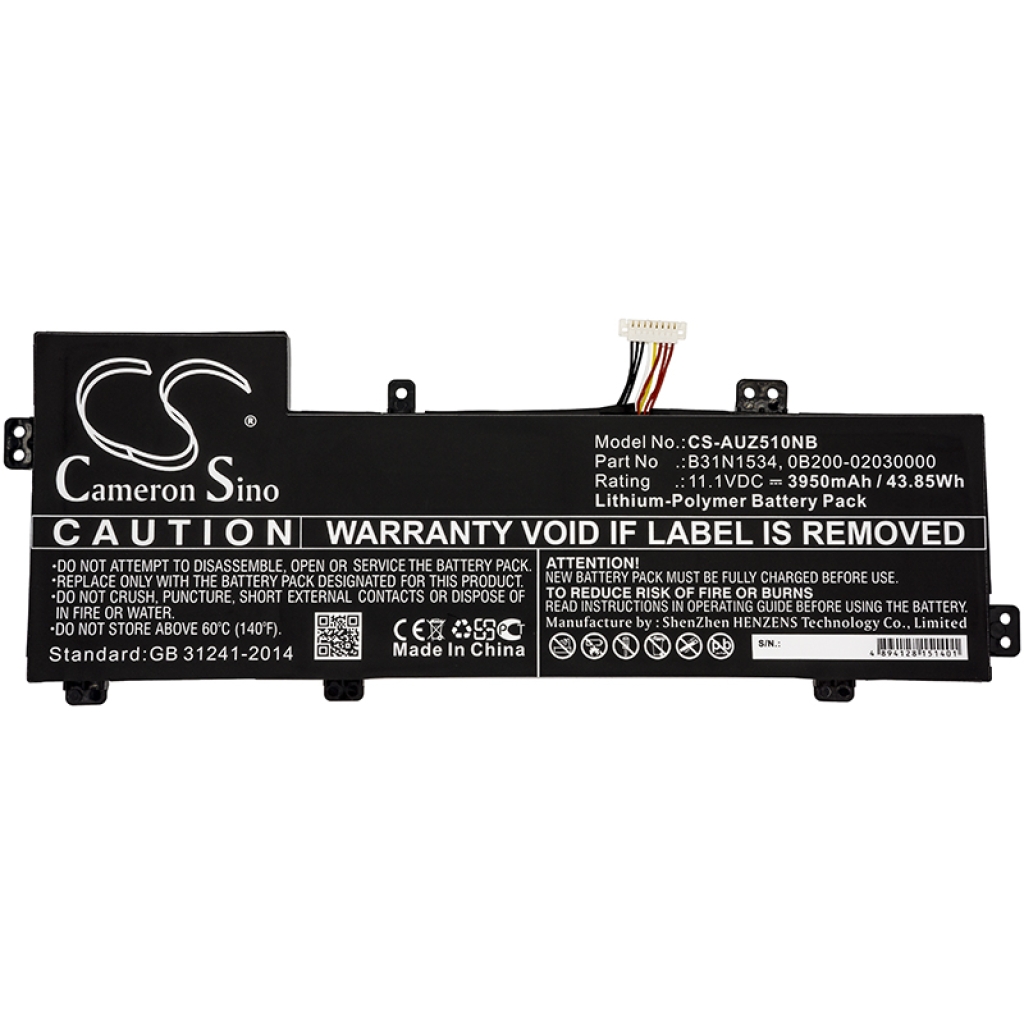 Batterie Sostituisce B31N1534