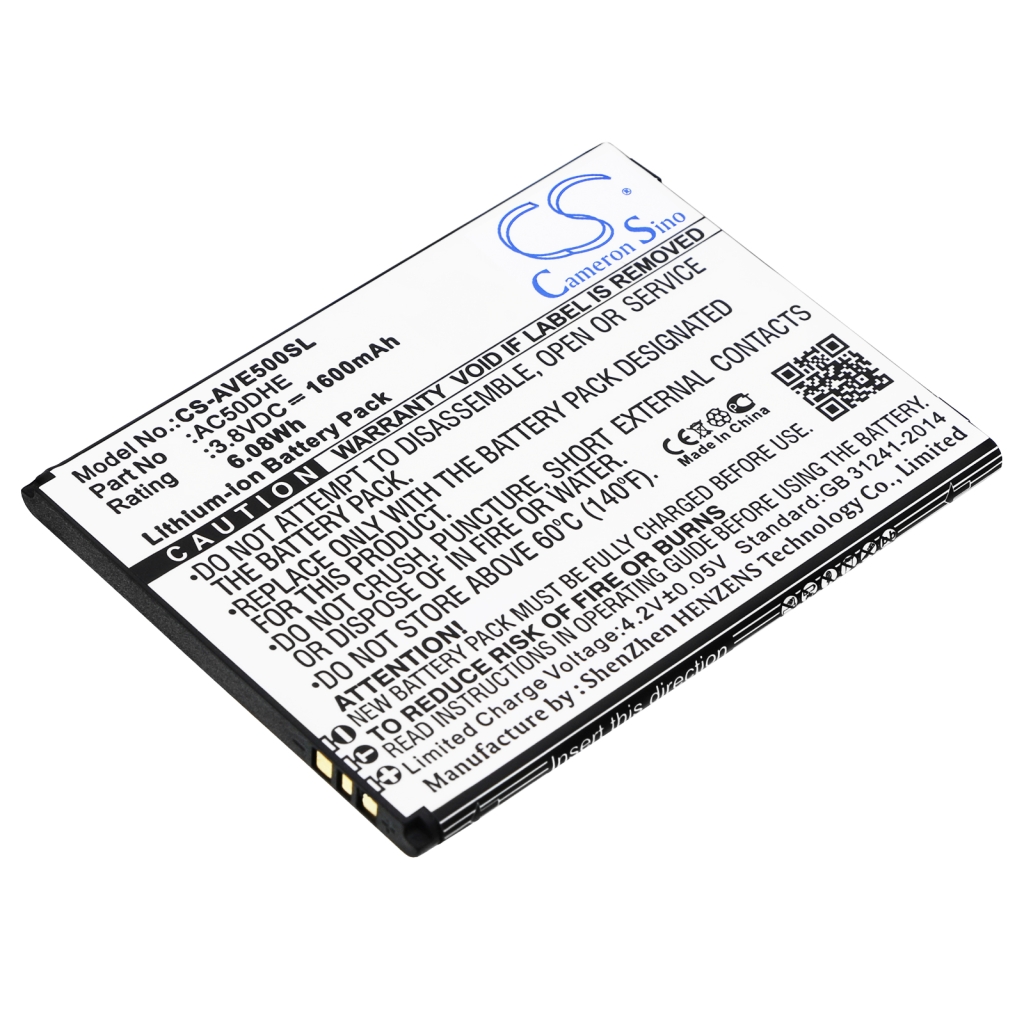 Batterie Batteria del telefono cellulare CS-AVE500SL