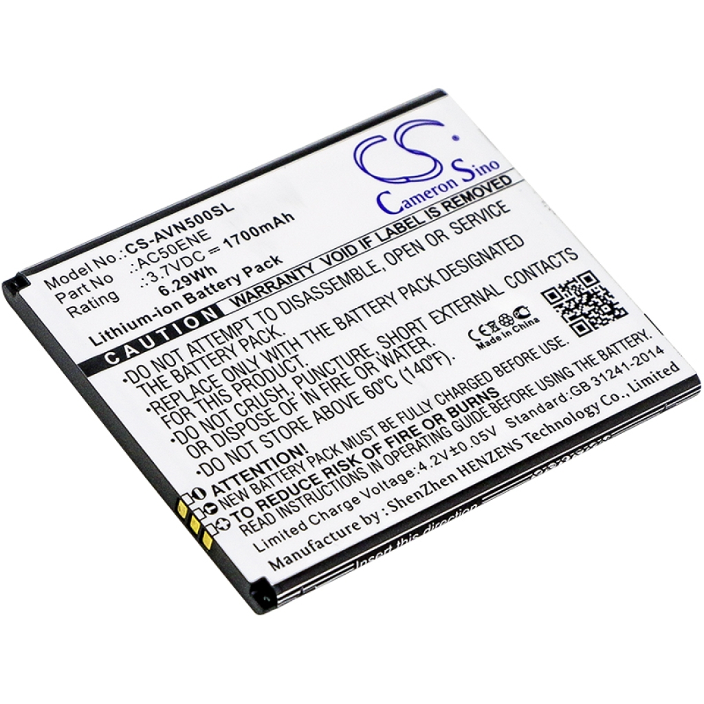Batterie Batteria del telefono cellulare CS-AVN500SL