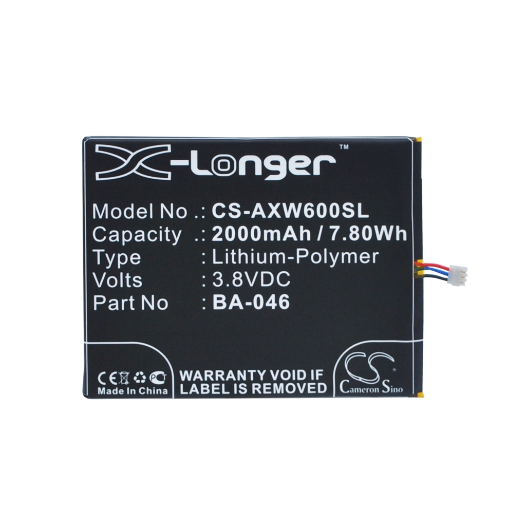 Batteria compatibile con Aux CS-AXW600SL