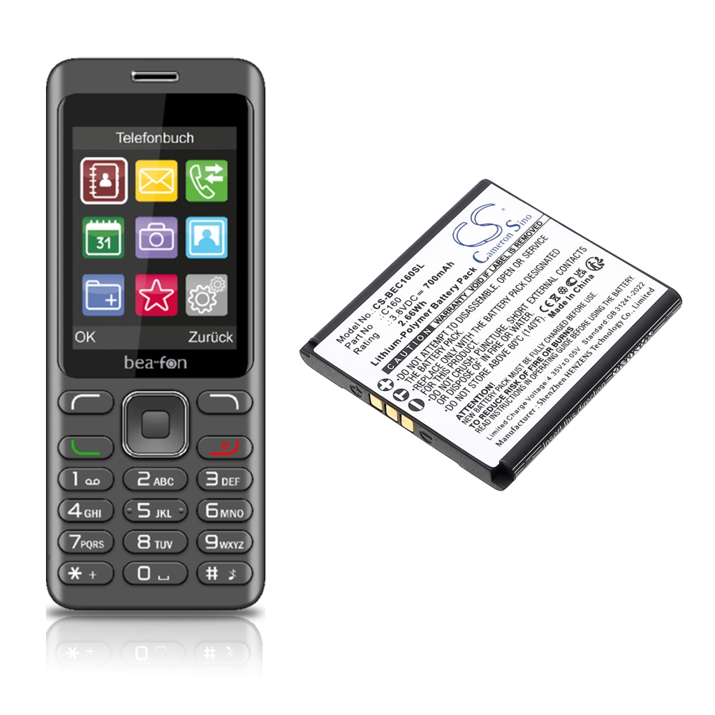 Mobile Phone Battery Bea-fon CS-BEC160SL