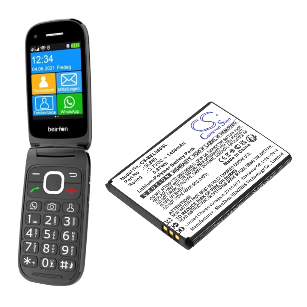 Sostituzione della batteria compatibile per Bea-fon SL880