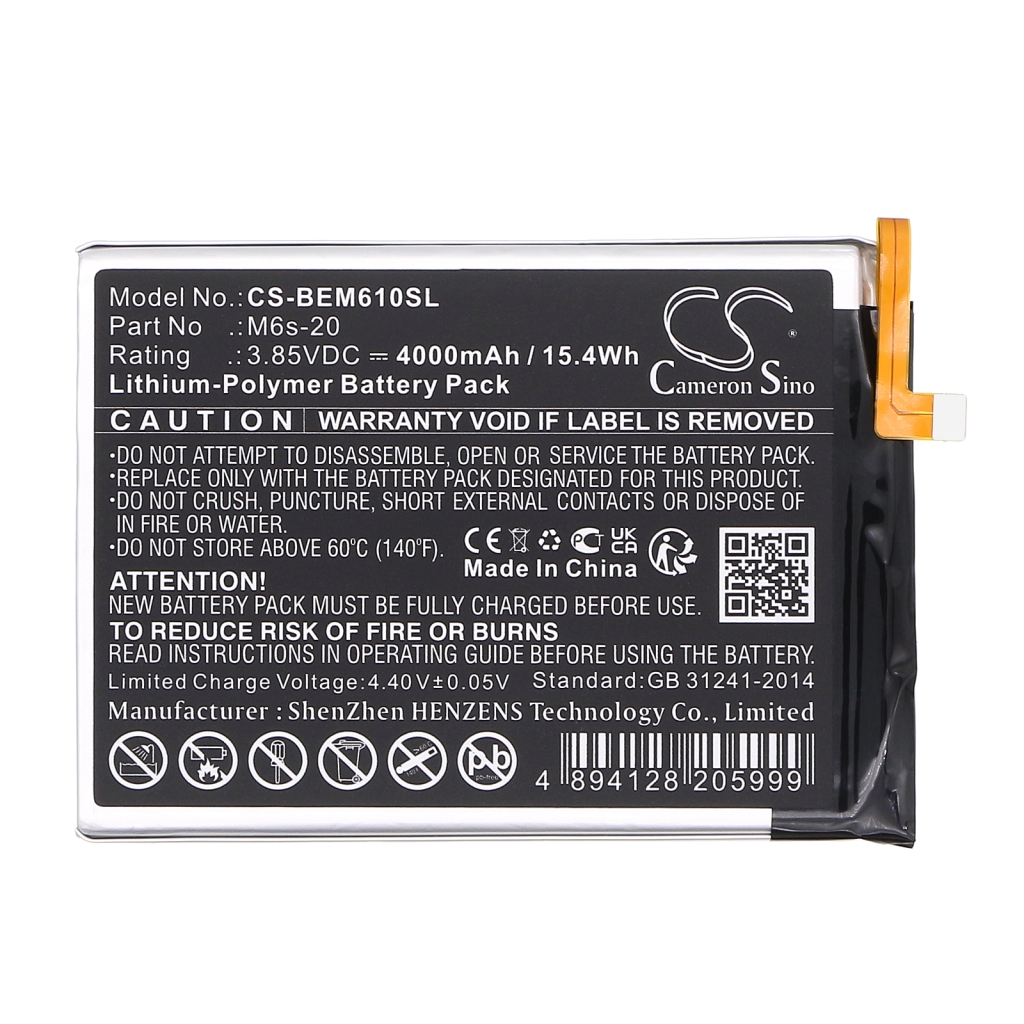Batteria del telefono cellulare Bea-fon M6s (CS-BEM610SL)