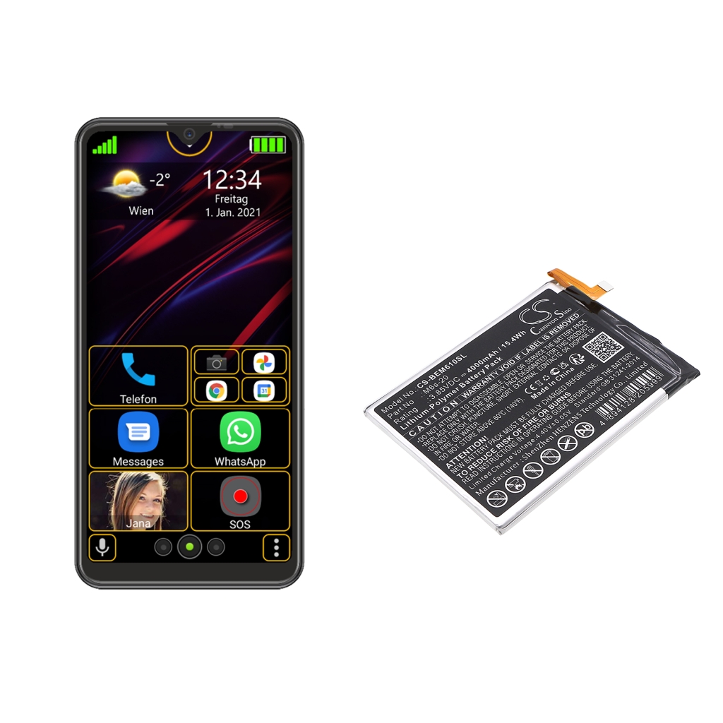 Sostituzione della batteria compatibile per Bea-fon M6S-20