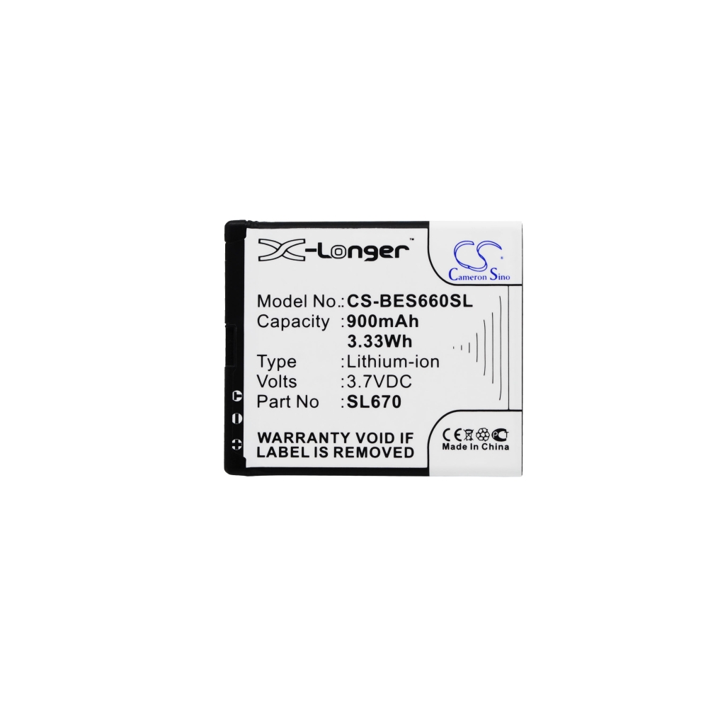 Batterie Batteria del telefono cellulare CS-BES660SL