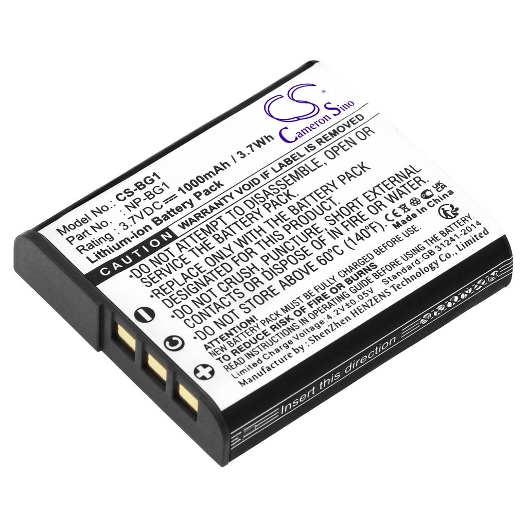 Compatible battery replacement for Sony NP-BG1,NP-FG1