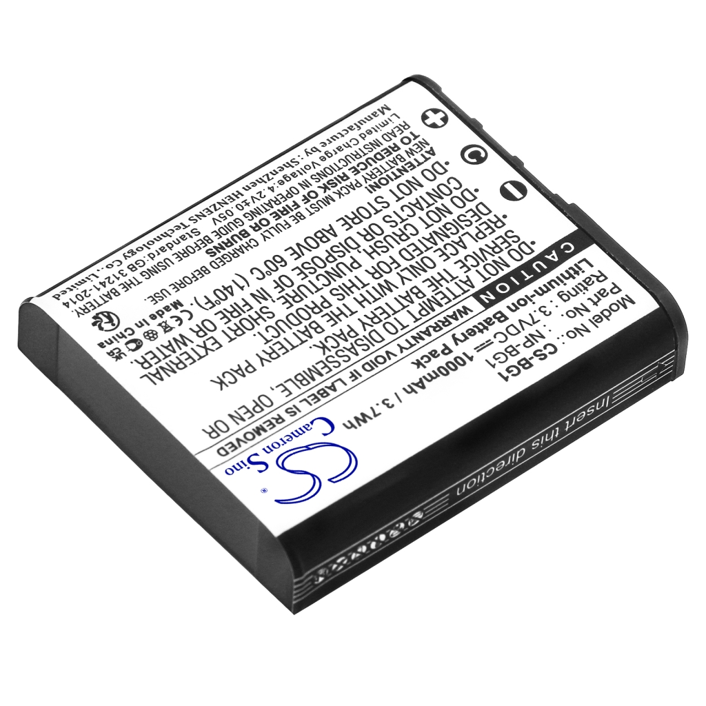 Compatible battery replacement for Sony NP-BG1,NP-FG1
