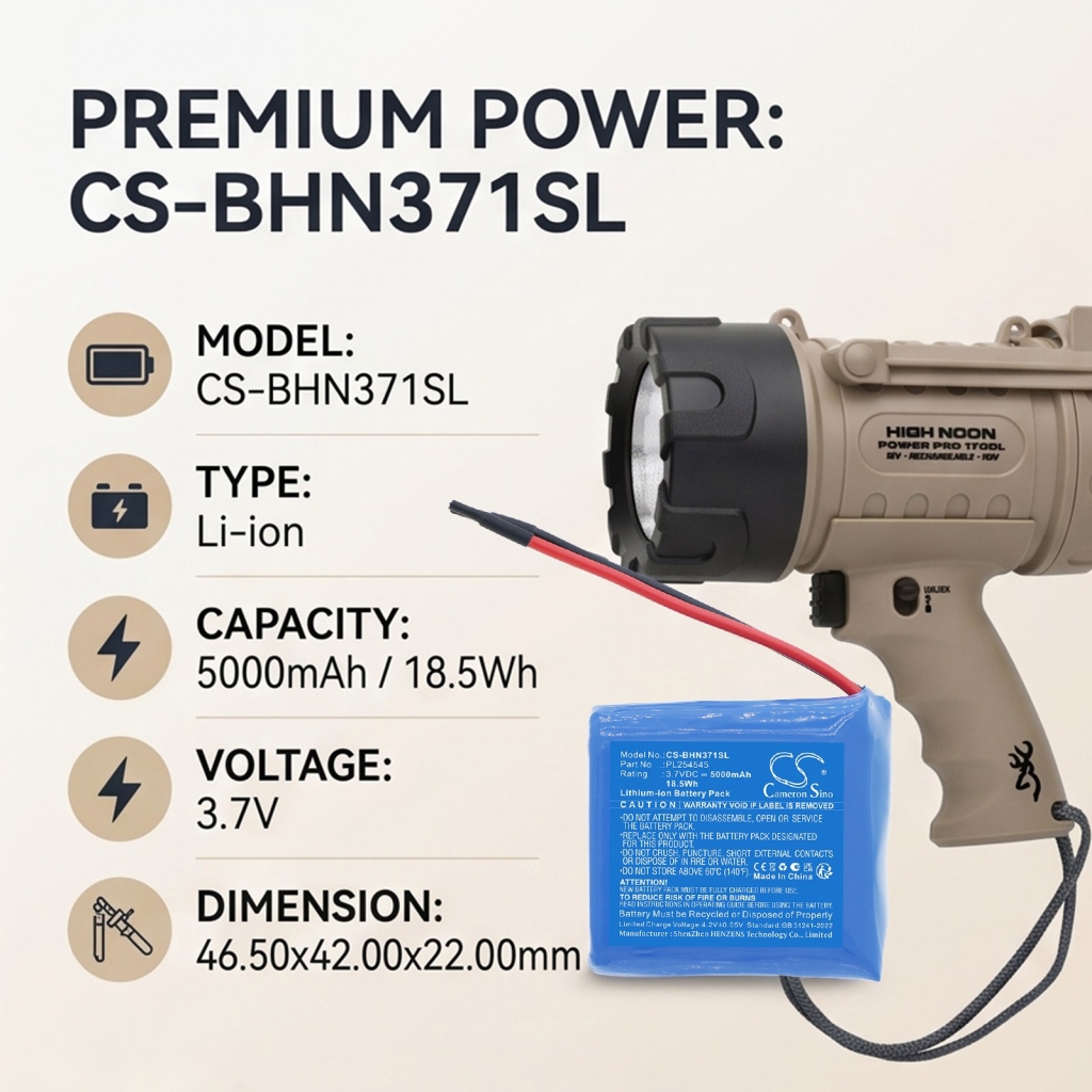 Batteria compatibile con Browning CS-BHN371SL