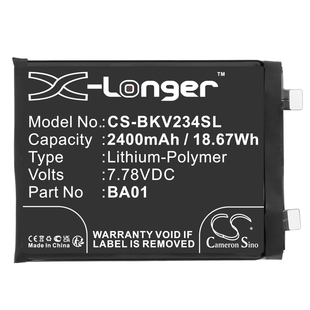Batteria del telefono cellulare Vivo IQOO 11s (CS-BKV234SL)