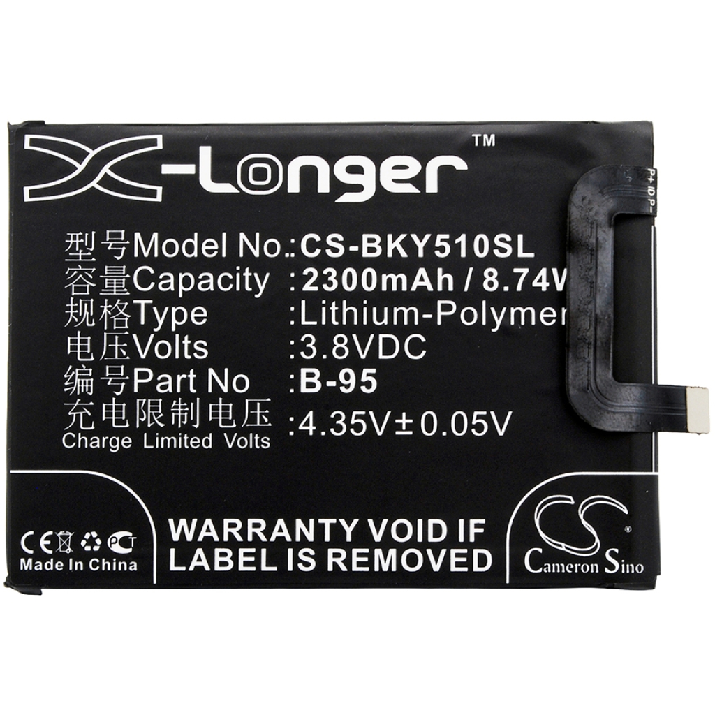 Batterie Sostituisce BK-B-95