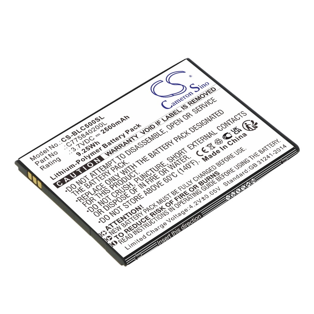 Sostituzione della batteria compatibile per BLU C775840200L