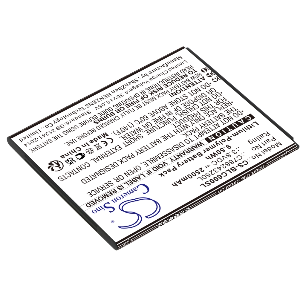 Sostituzione della batteria compatibile per BLU C766243250L