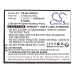 Sostituzione della batteria compatibile per BLU C766243250L