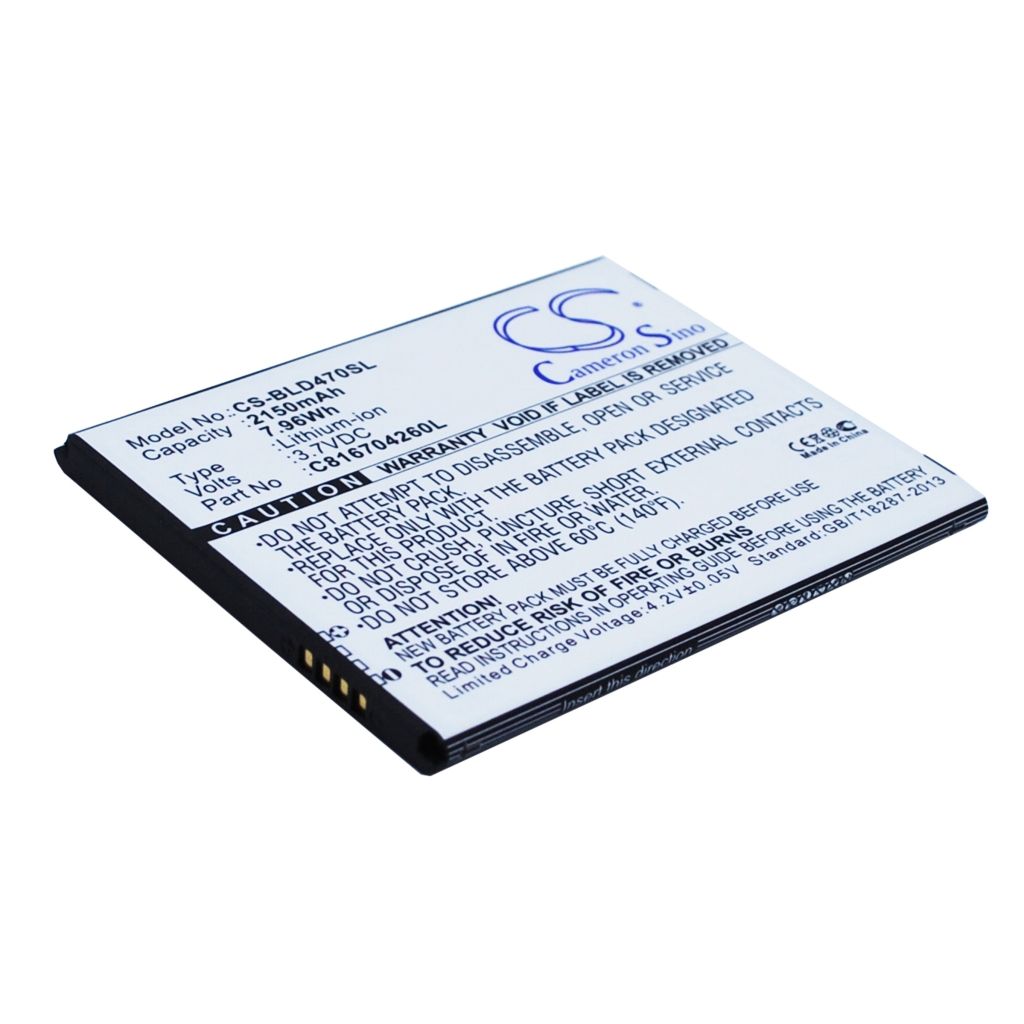Sostituzione della batteria compatibile per BLU C816704260L