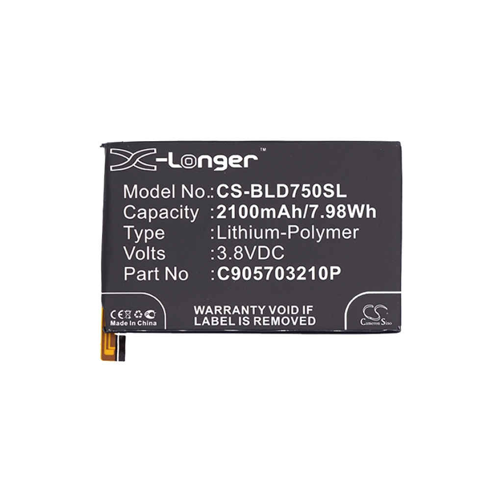 Sostituzione della batteria compatibile per BLU C905703210P,C9057032110P
