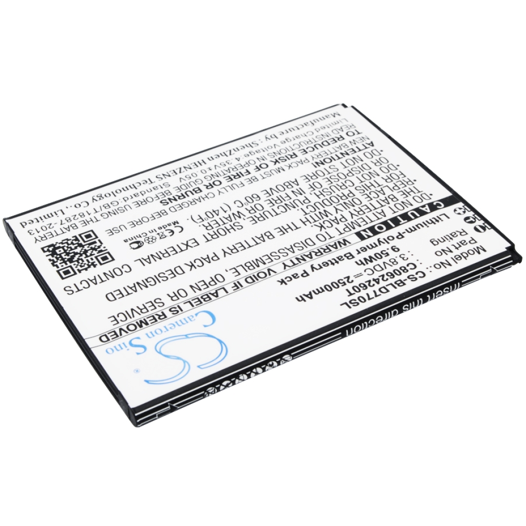 Sostituzione della batteria compatibile per BLU C80624260T