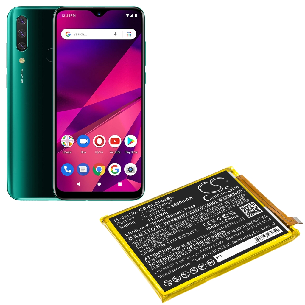 Sostituzione della batteria compatibile per BLU C706342400P