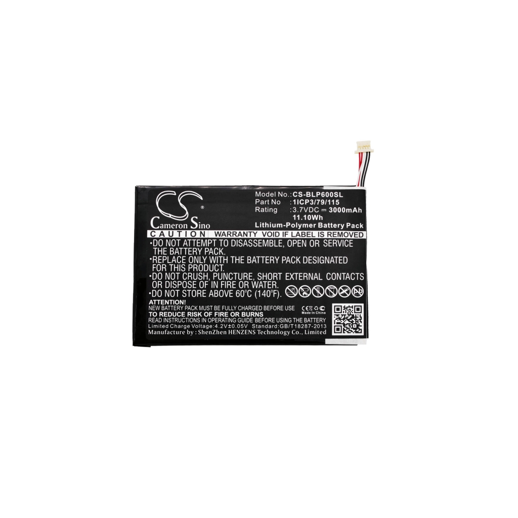 Sostituzione della batteria compatibile per BLU 1ICP3/79/115