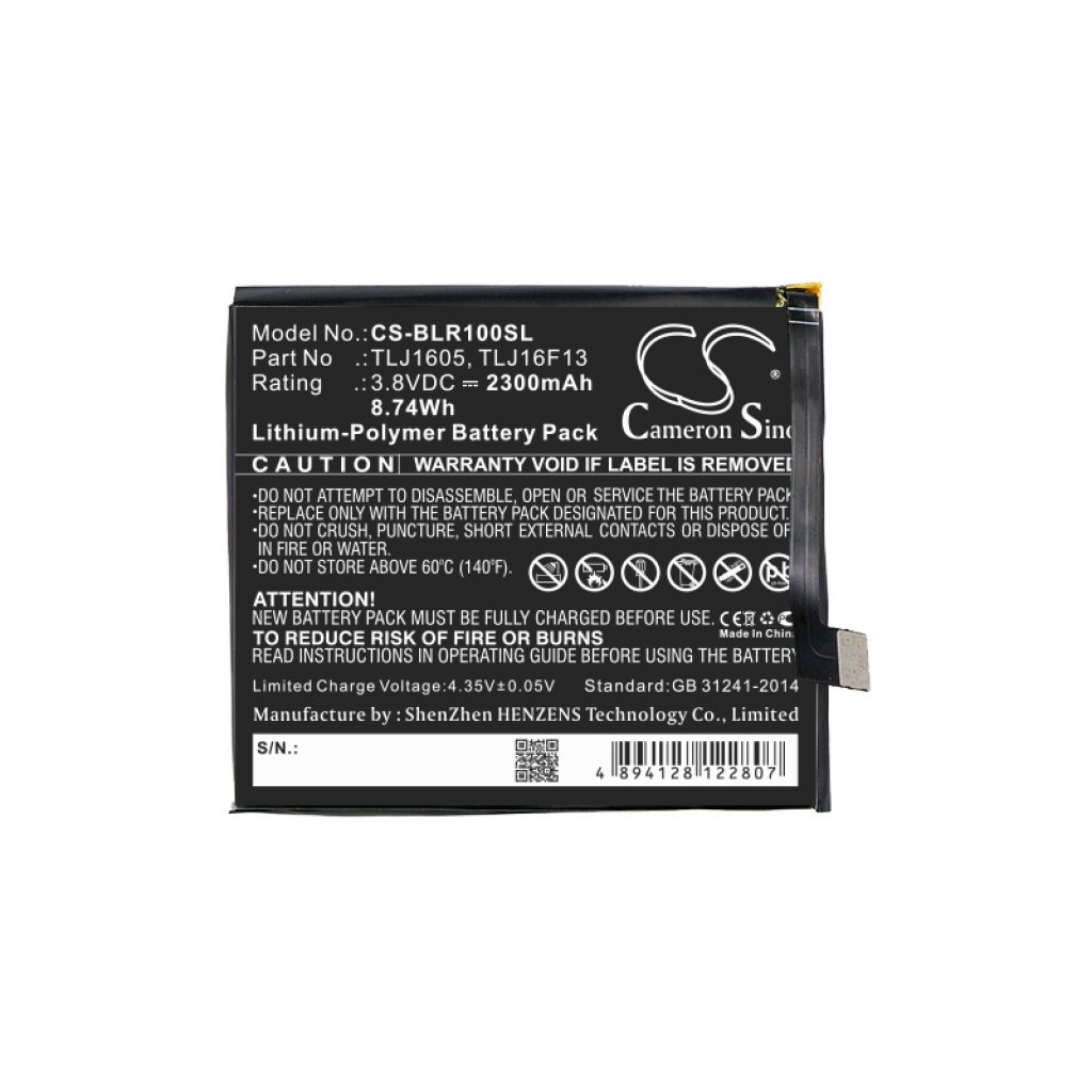 Batterie Sostituisce TPJ16G20
