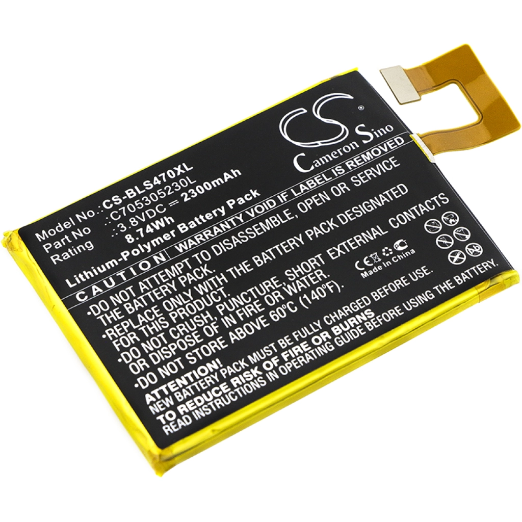 Batterie Batteria del telefono cellulare CS-BLS470XL