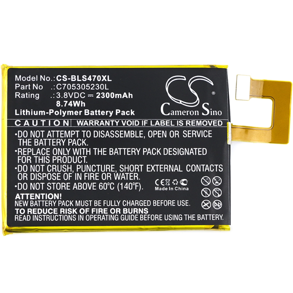 Batterie Batteria del telefono cellulare CS-BLS470XL
