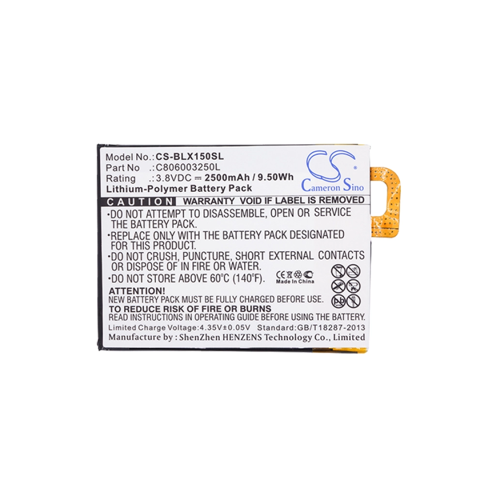 Batterie Batteria del telefono cellulare CS-BLX150SL