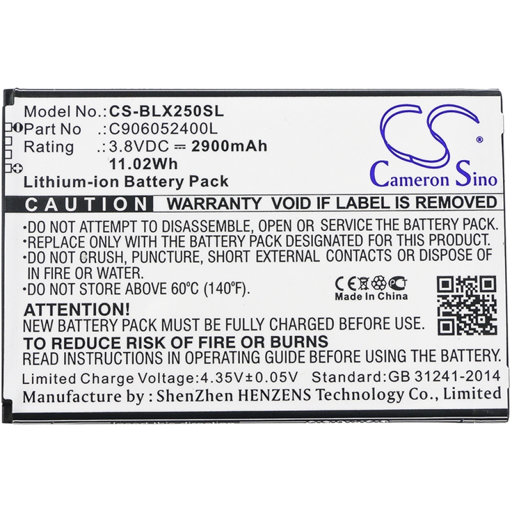 Sostituzione della batteria compatibile per BLU C906052400L
