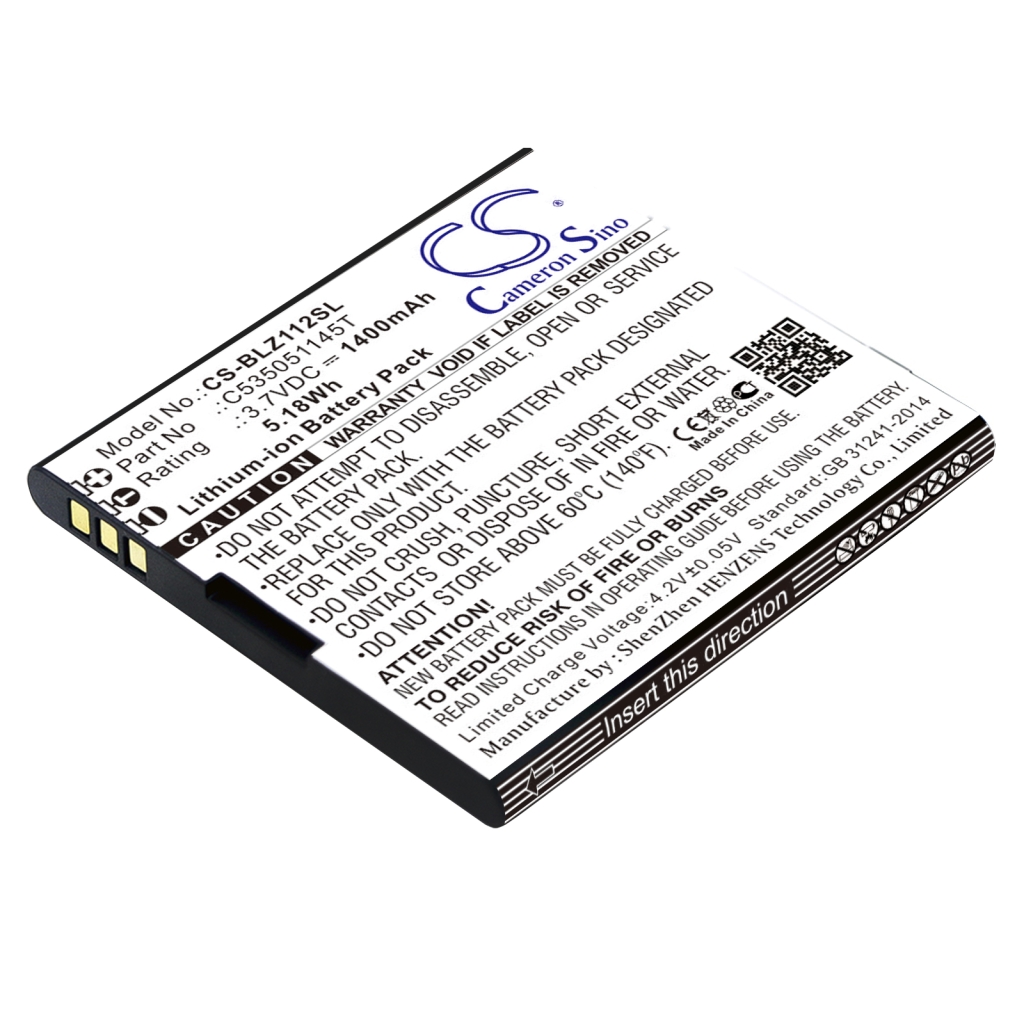 Batterie Batteria del telefono cellulare CS-BLZ112SL