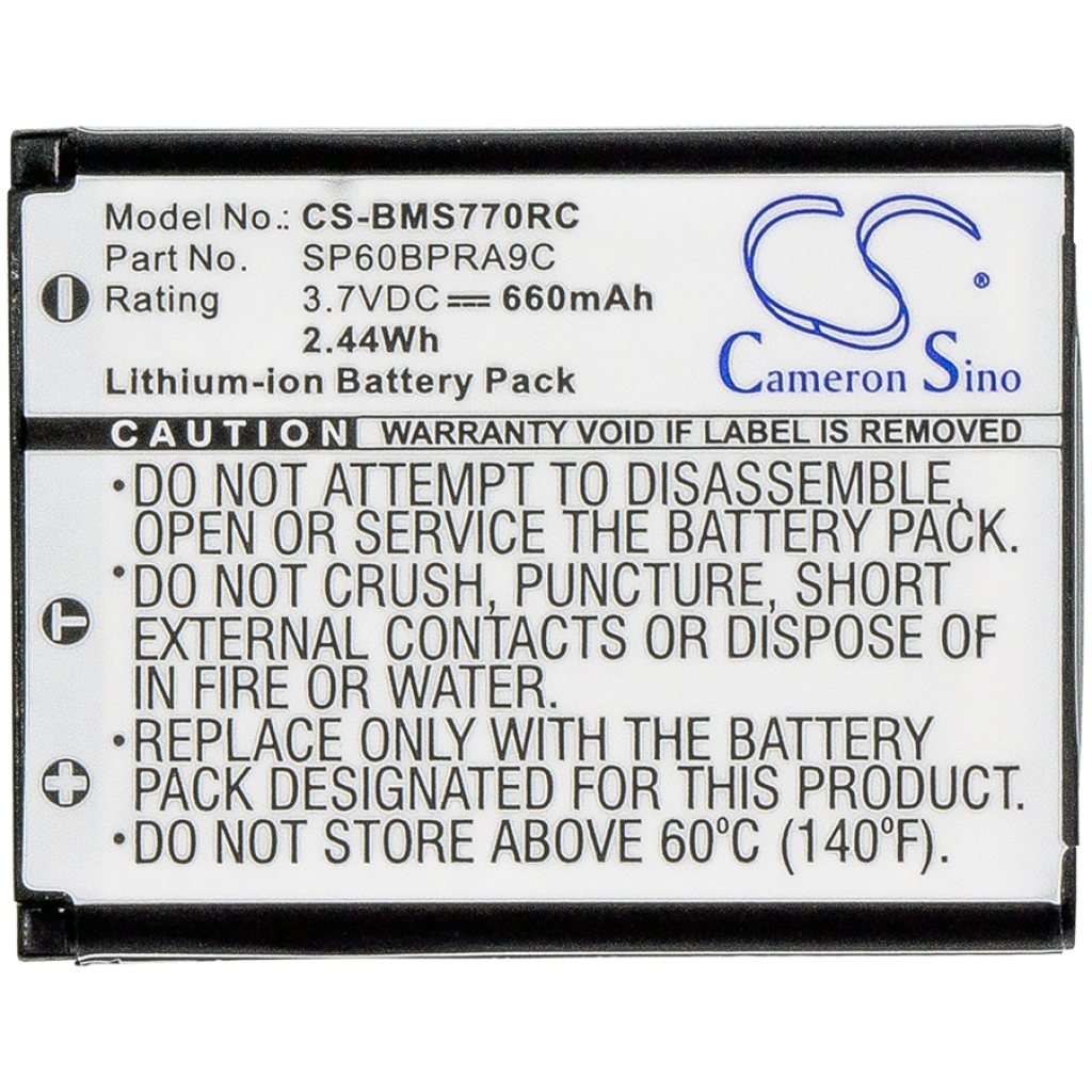 Batteria Telefono Cordless Batteria della tastiera Sony Panasonic CS-BMS770RC