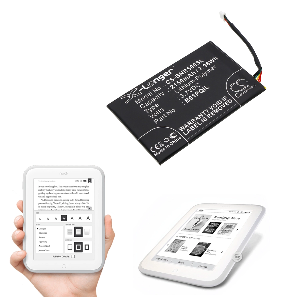 Ebook, batteria eReader Barnes