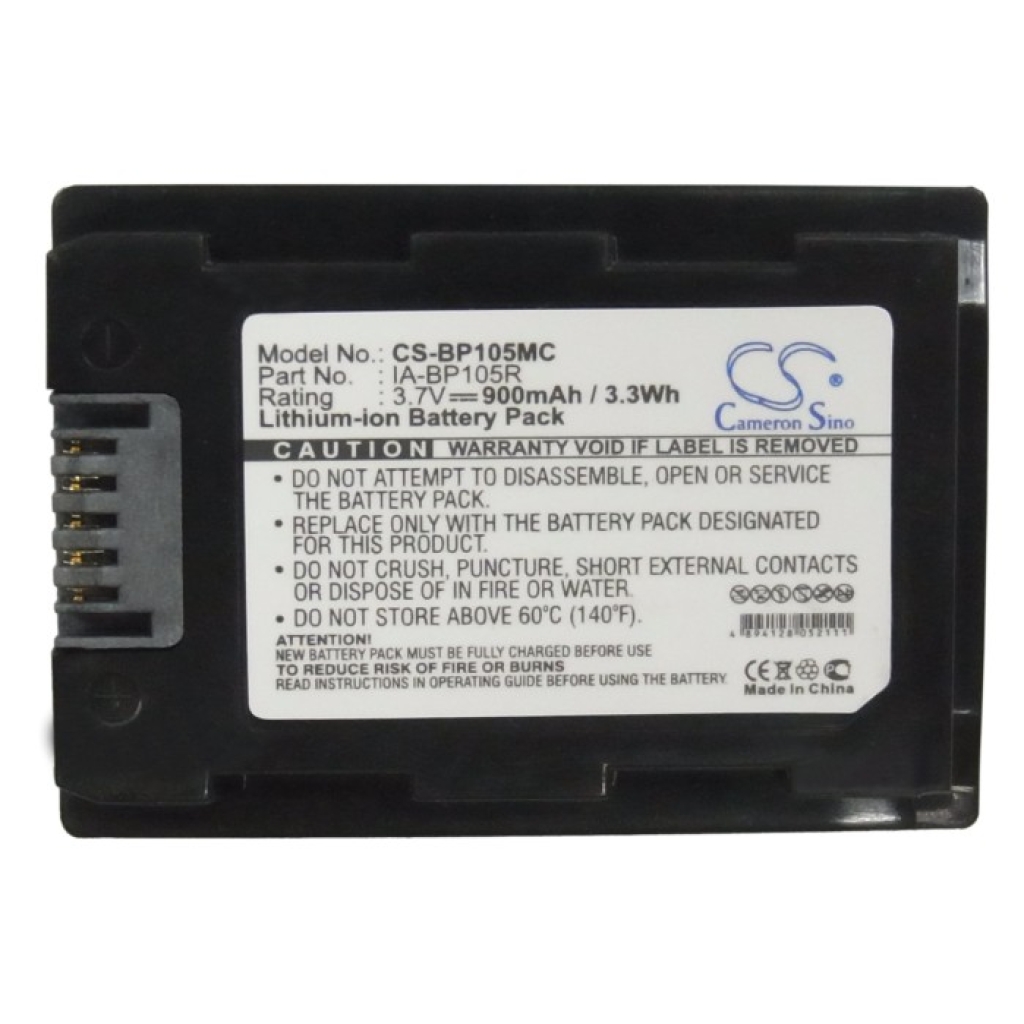 Batteria della fotocamera Samsung HMX-F50BN (CS-BP105MC)