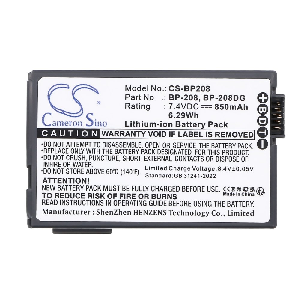 Batterie Sostituisce BP-208