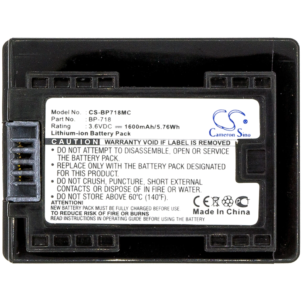 Batteria della fotocamera Canon VIXIA HF R32