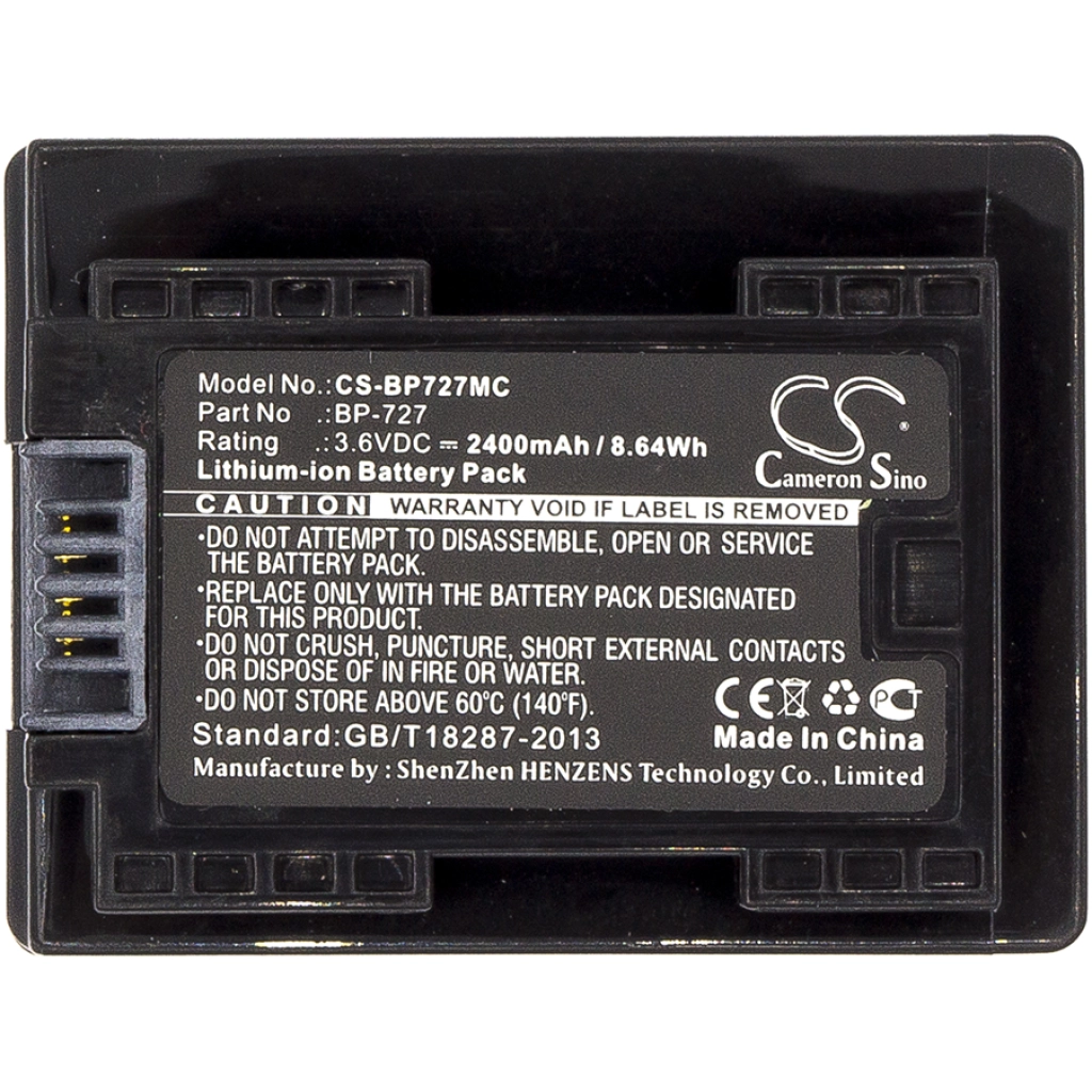 Batteria della fotocamera Canon VIXIA HF R32