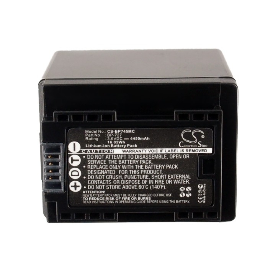 Sostituzione della batteria compatibile per Canon BP-745