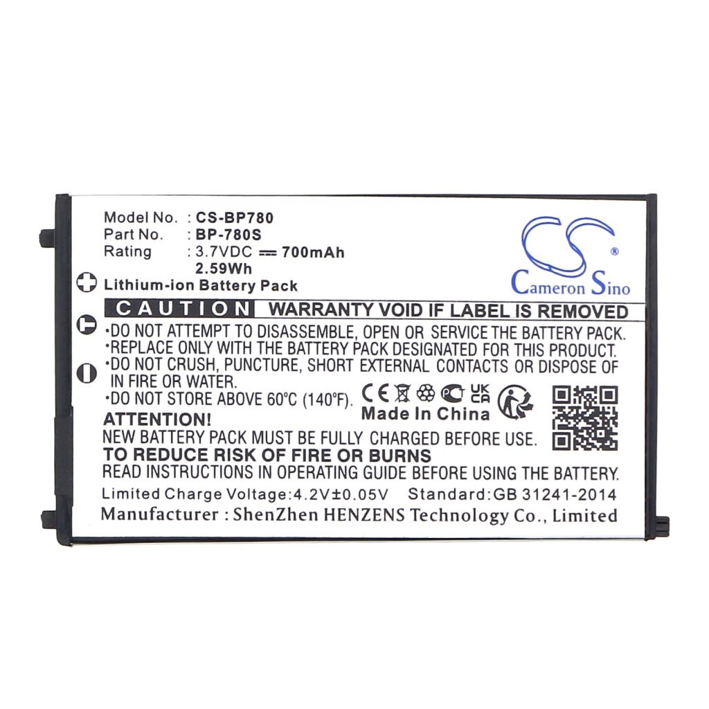 Sostituzione della batteria compatibile per Kyocera BP-780S