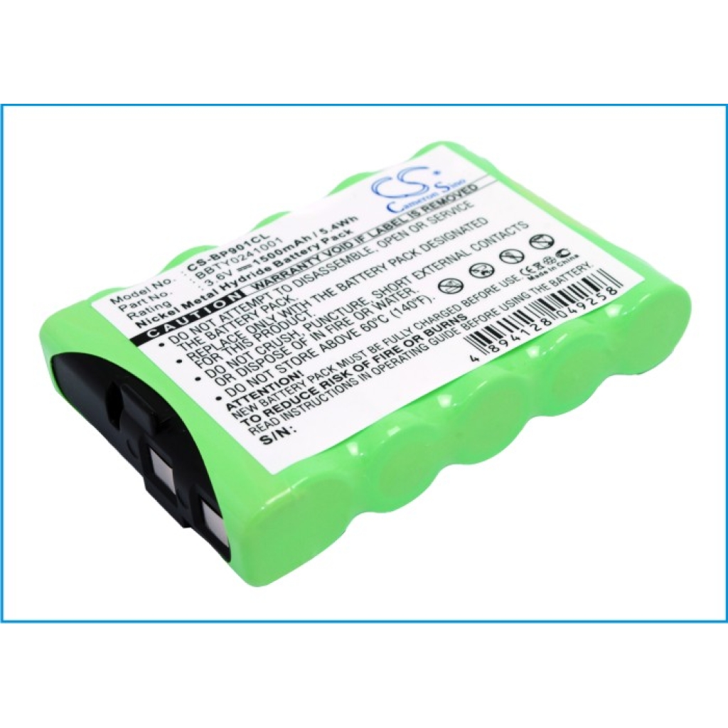 Sostituzione della batteria compatibile per Uniden BBTY0241001,BT-901