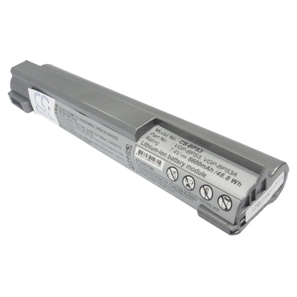 Batteria Sony VAIO grigia Cameron Sino CS-BPS3, etichetta 48,8Wh
