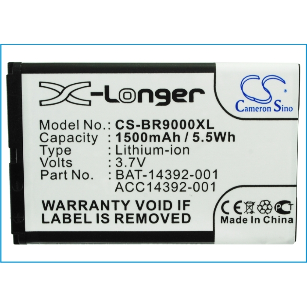Batteria compatibile con AT&T Blackberry T-COM CS-BR9000XL