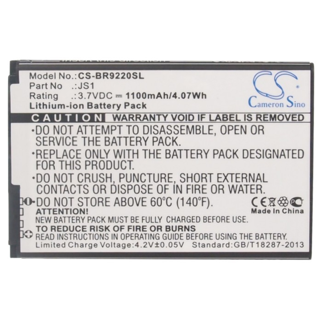 Batteria compatibile con Blackberry CS-BR9220SL