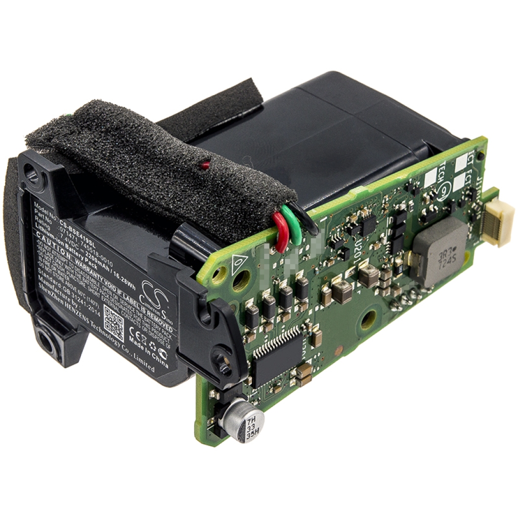 Pacco batteria assemblato con PCB scoperto, staffa in plastica, rivestimento in schiuma, 7,4V 2200mAh