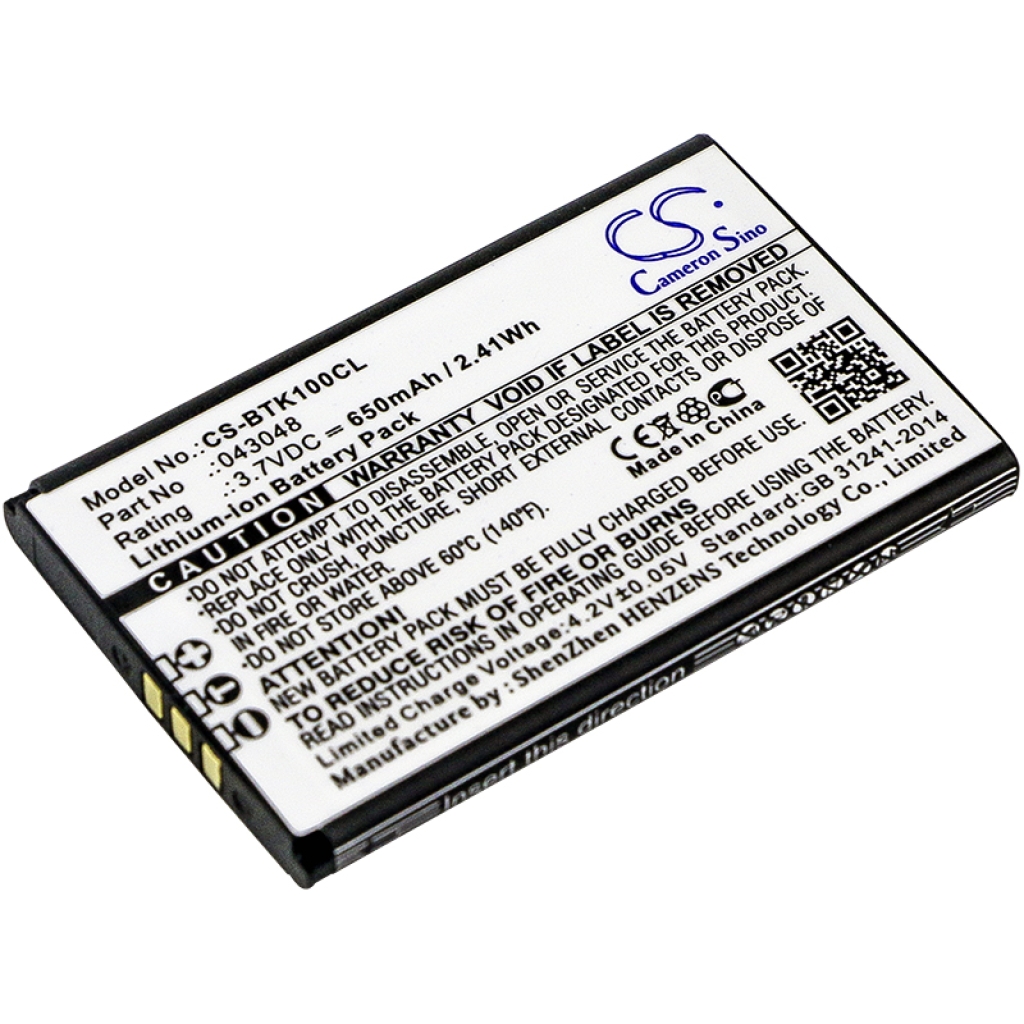 Compatible battery replacement for Bt 043048