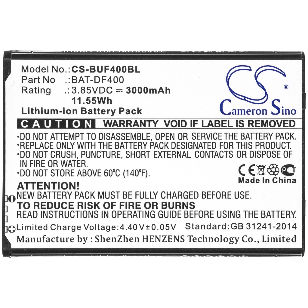Batterie Codice a barre, batteria dello scanner CS-BUF400BL